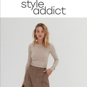 Style Addict Longsleeve Ribbed Top NWT